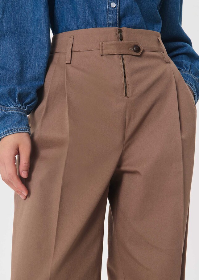 Perina trousers large caramel belted Caramel TARA JARMON UK