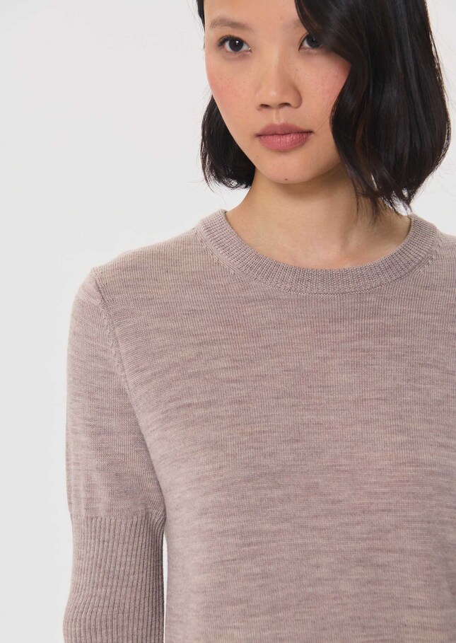Paoline sweater hazelnut short-sleeved Nut brown TARA JARMON UK