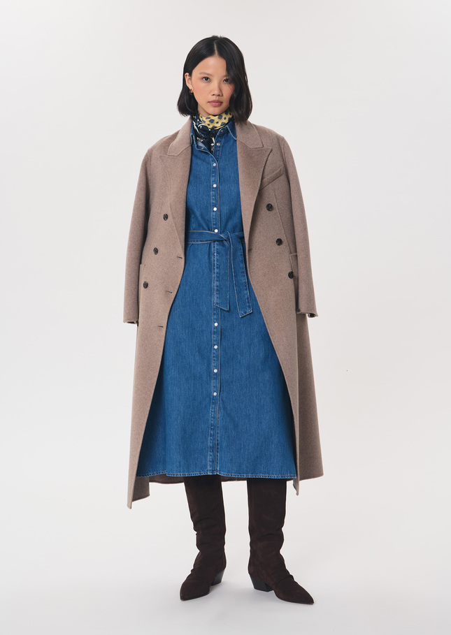 Rodeo Dress long blue denim dress with belt Denim TARA JARMON UK