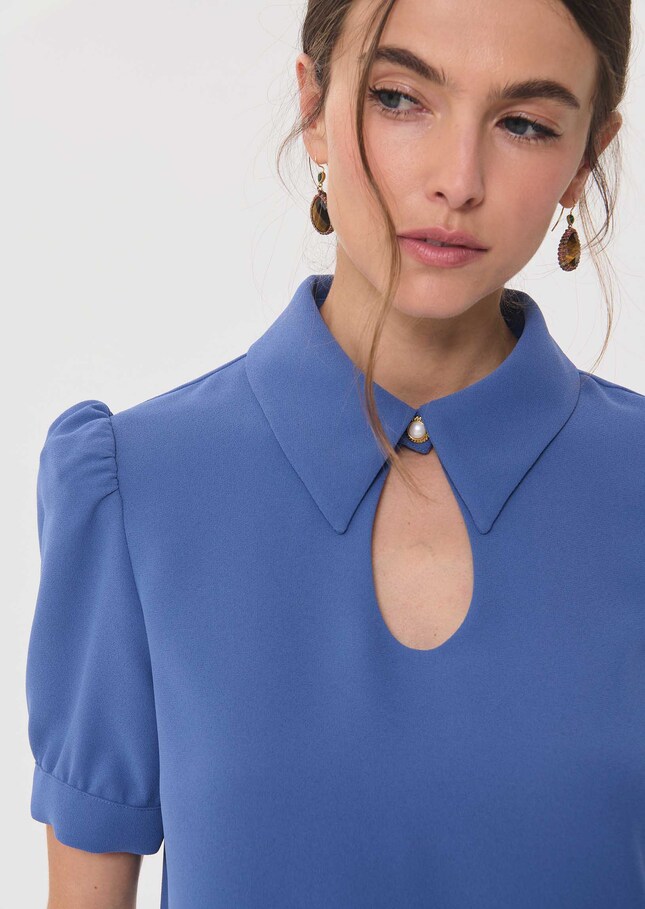 Top Thimotée drop-neck denim Denim TARA JARMON UK