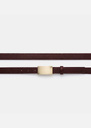 Lison Belt thin fig with rectangular loop Fig TARA JARMON UK