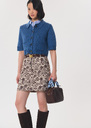Genny Vest with contrasting collar Denim TARA JARMON UK