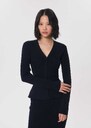 Gisela vest midnight blue fitted Night TARA JARMON UK