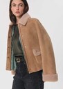 Marthy Coat in sheepskin Caramel TARA JARMON UK