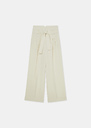 Pia Pants wide ecru belted Off-white TARA JARMON UK