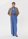 Pia Pants flowing blue belted Denim TARA JARMON UK