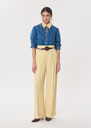 Pia Pants wide waistband Vanilla TARA JARMON UK