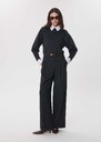 Pia Pants High-waisted, flowing grey Grey TARA JARMON UK