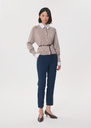 Philippa trousers navy blue straight cut Denim TARA JARMON UK
