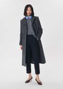 Philippa trousers navy blue right with lapel Night TARA JARMON UK