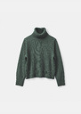 Palina Sweater thyme with a turtleneck Thym TARA JARMON UK