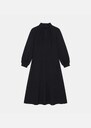 Rubben Dress long black collar Black TARA JARMON UK