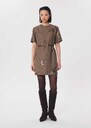 Romia dress short caramel short-sleeved Caramel TARA JARMON UK