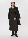 Roselene Knit Dress khaki ribbed mid-length long-sleeved top Khaki TARA JARMON UK