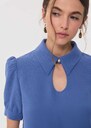 Top Thimotée drop-neck denim Denim TARA JARMON UK