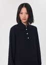Top Tessy midnight blue with embroidered collar Night TARA JARMON UK