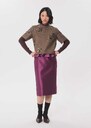 Top Thelma short brown dress with glittery floral embroidery Caramel TARA JARMON UK