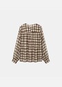 Top Tomana beige and brown checkered Off-white TARA JARMON UK