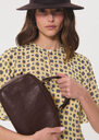 Salomé bag carried by hand Tonka TARA JARMON UK