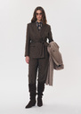Virginia jacket brown striped belted Tonka TARA JARMON UK