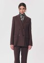 Vassili Jacket Double-breasted brown blazer Tonka TARA JARMON UK