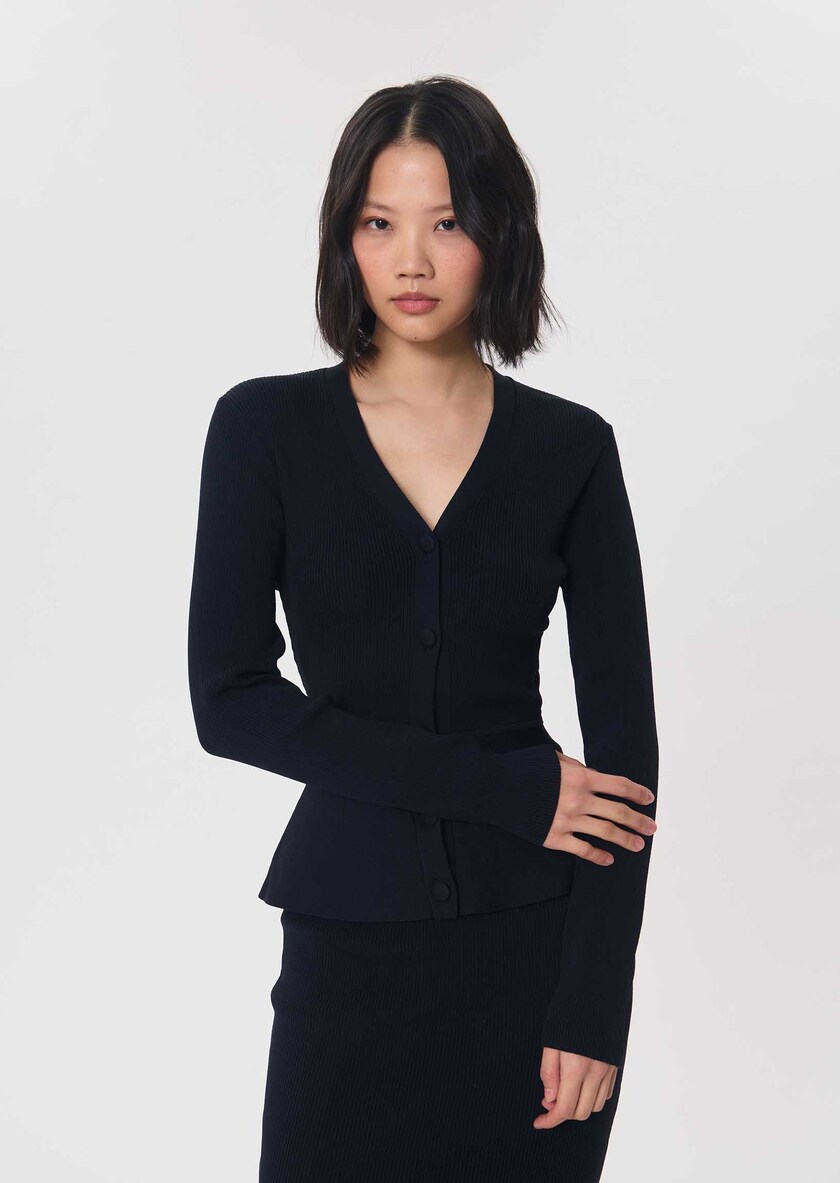 Gisela vest midnight blue fitted Night TARA JARMON UK