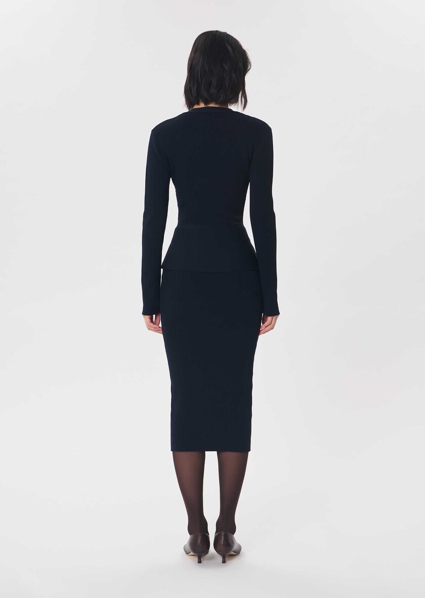 Gisela vest midnight blue fitted Night TARA JARMON UK