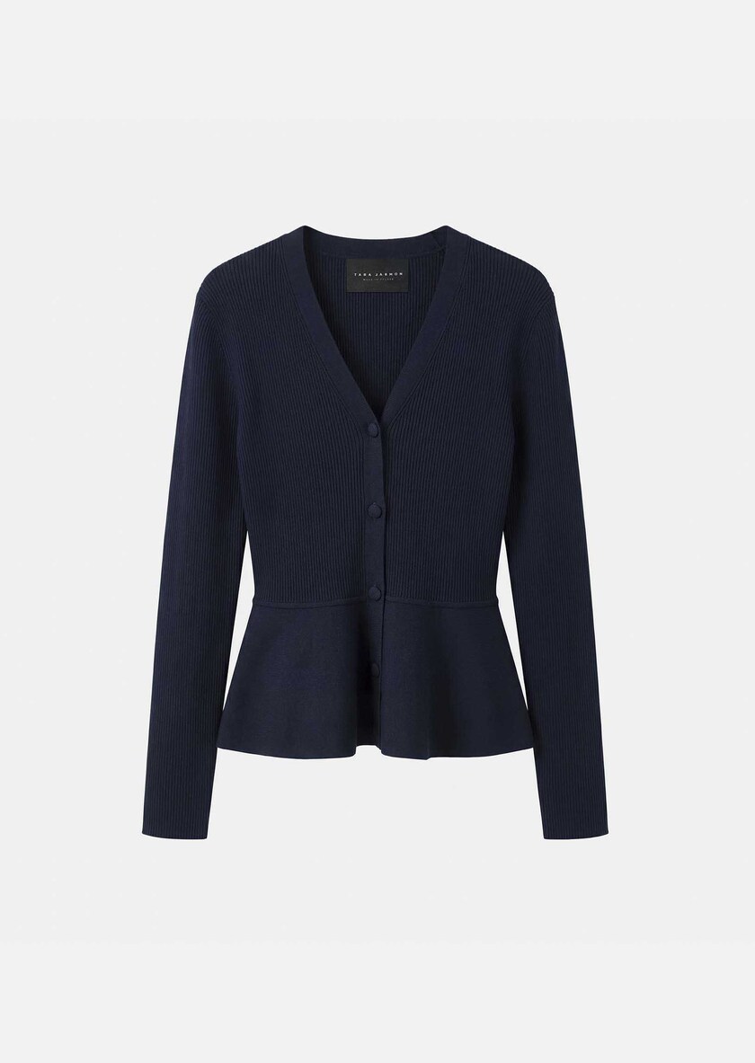 Gisela vest midnight blue fitted Night TARA JARMON UK