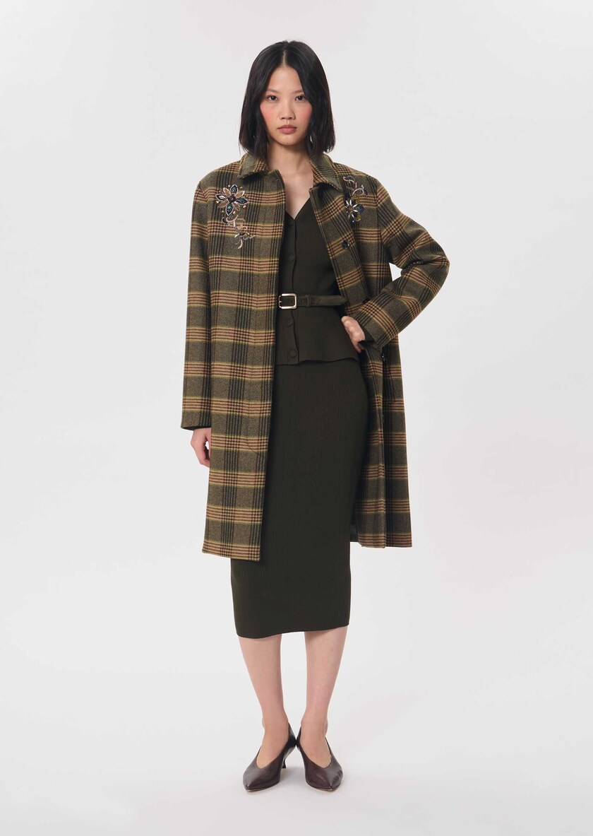 Gisela vest khaki fitted Khaki TARA JARMON UK