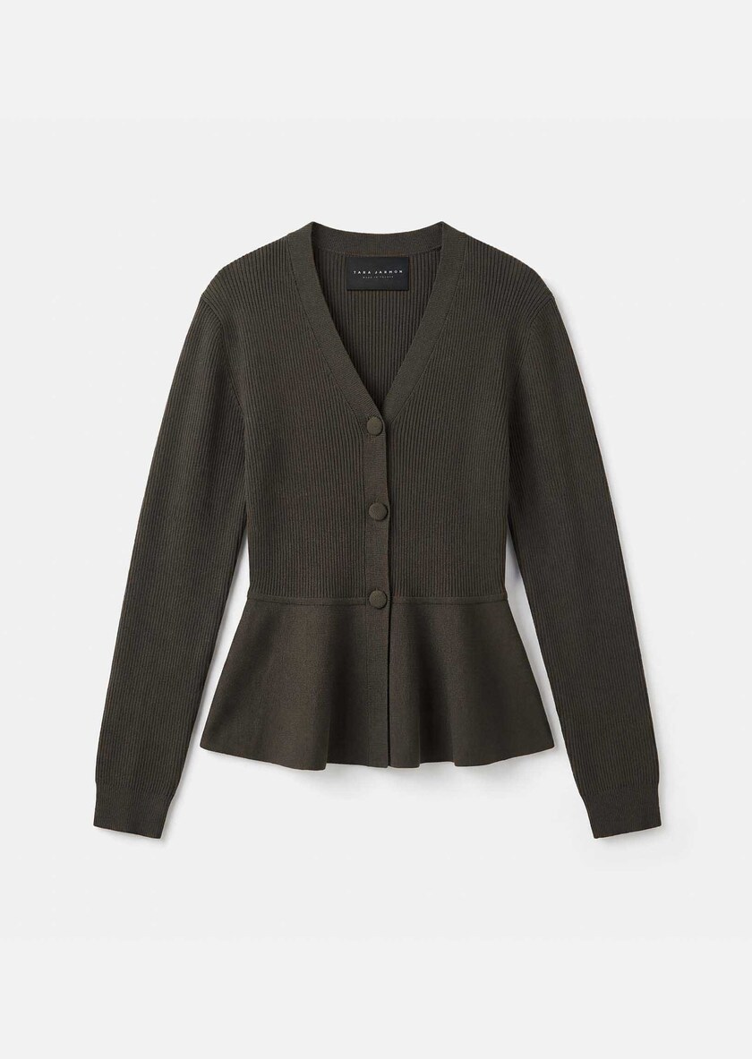 Gisela vest khaki fitted Khaki TARA JARMON UK