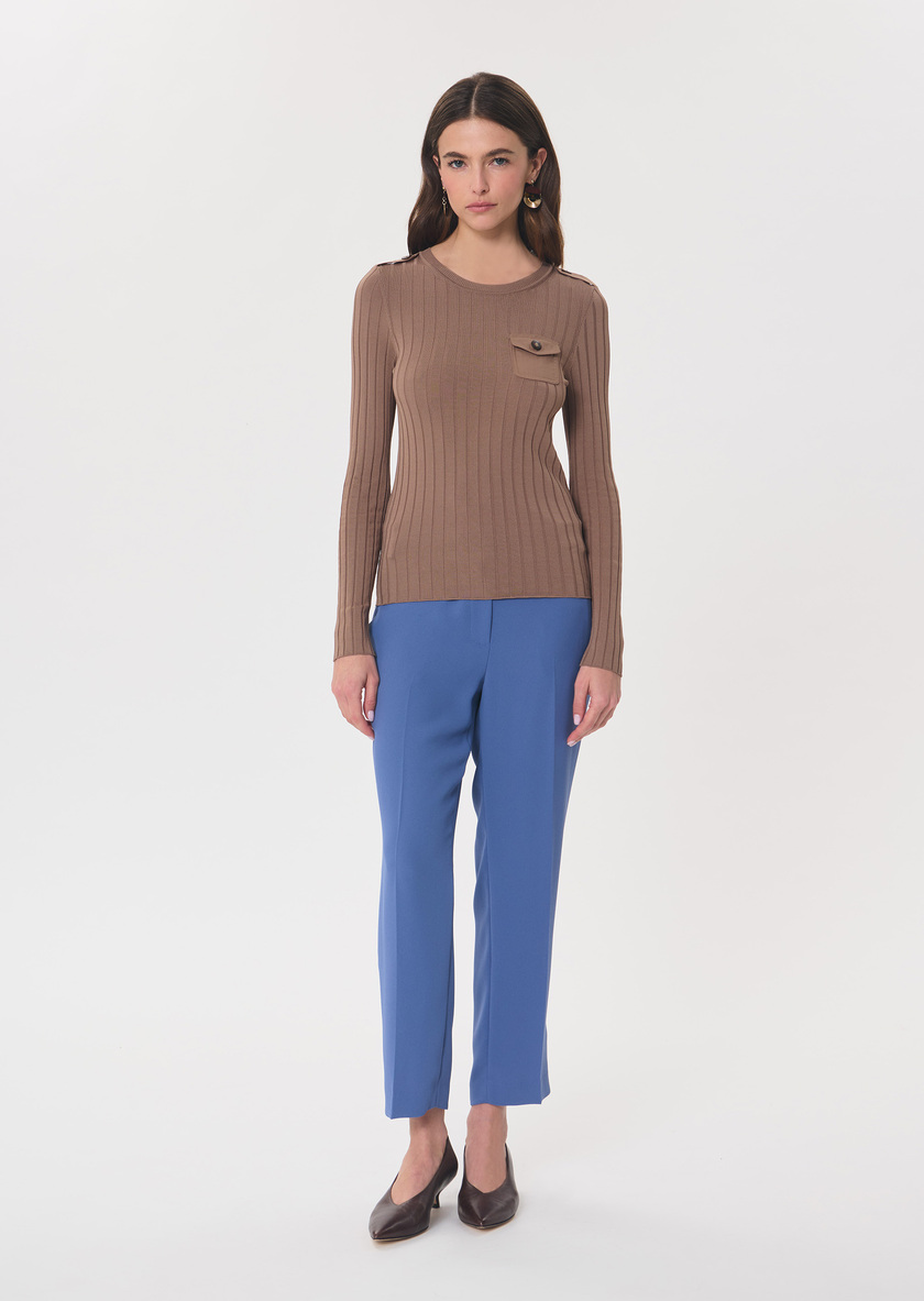 Prisca sweater caramel pockets Caramel TARA JARMON UK