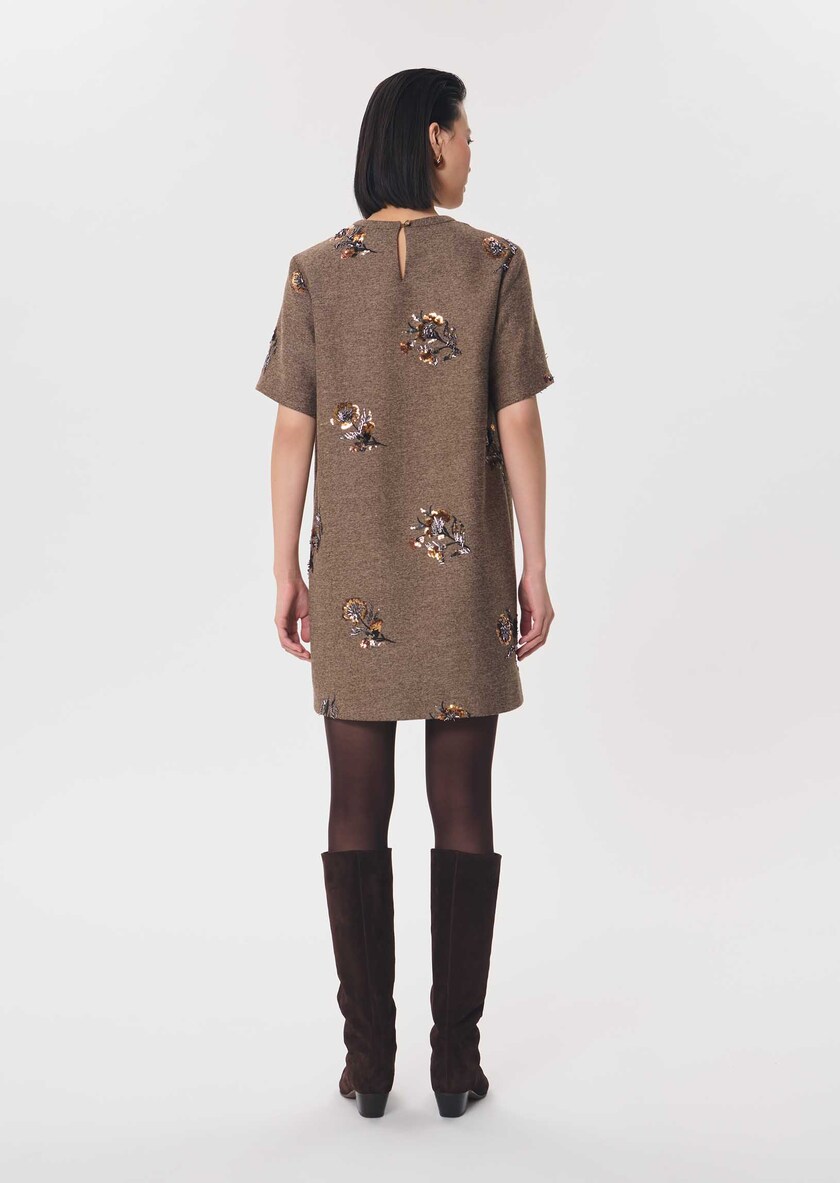 Romia dress short caramel short-sleeved Caramel TARA JARMON UK