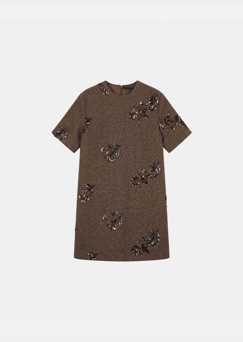 Romia dress short caramel short-sleeved Caramel TARA JARMON UK