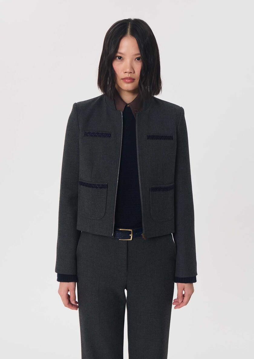 Valesco Jacket short right anthracite Grey TARA JARMON UK