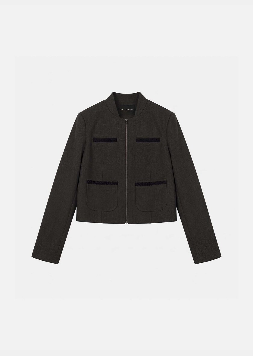 Valesco Jacket short right anthracite Grey TARA JARMON UK