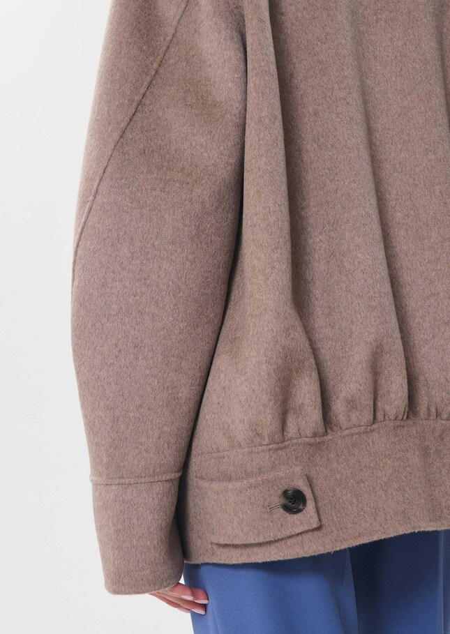 Marlo Coat Hazelnut double-breasted with a tailored collar Nut brown TARA JARMON UK