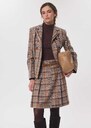 Jammie Skirt short pleated brown checkered dress Nut brown TARA JARMON UK