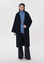 Matteo coat long blue night Night TARA JARMON UK