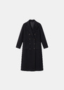 Montaine Coat long black crossover Black TARA JARMON UK