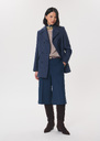 Mylène Coat Double-breasted blue with patch pockets Denim TARA JARMON UK