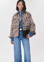 Marcus Coat ecru floral print Off-white TARA JARMON UK