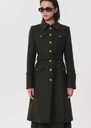 Maelline Coat long khaki belted Khaki TARA JARMON UK