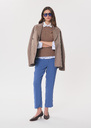 Polo Trousers fitted navy blue Denim TARA JARMON UK