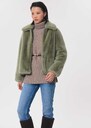 Beth Jacket faux fur Céladon TARA JARMON UK