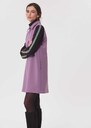 Riffi Dress short purple dress with contrasting collar Pourpre TARA JARMON UK