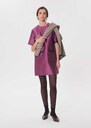 Rema Dress short purple dress with patch pockets Pourpre TARA JARMON UK