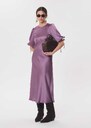 Rimina dress with puff sleeves Pourpre TARA JARMON UK