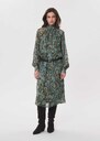 Rizzo Dress short printed dress with a lavallière collar Aqua TARA JARMON UK