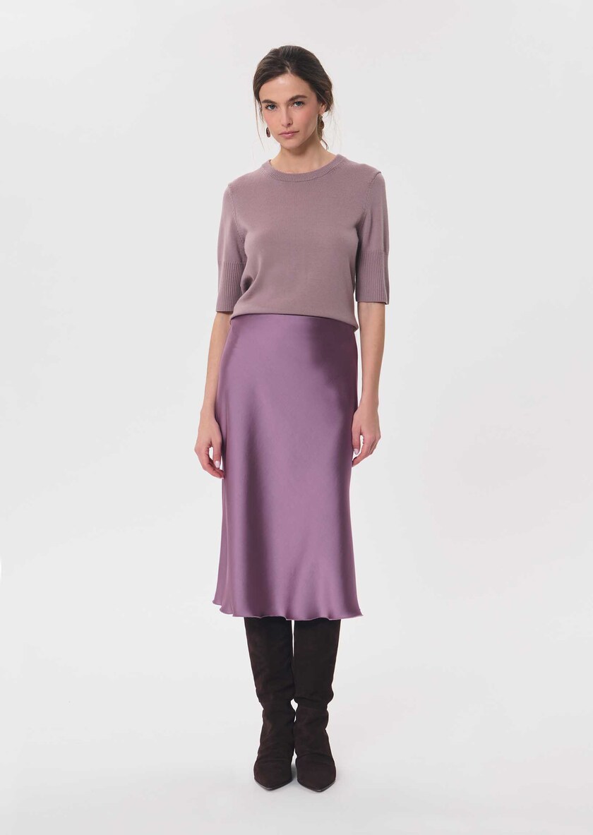 Julia Skirt long, flowing purple Pourpre TARA JARMON UK