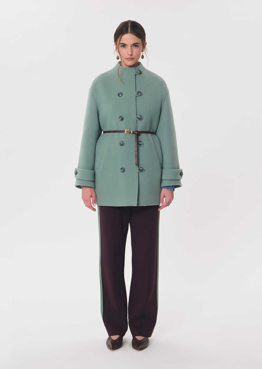 Maurice Coat celadon green Céladon TARA JARMON UK